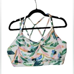 Old Navy Tropical Sports Bra with Removeable Cups Plus Sized Women's 2X NWT
